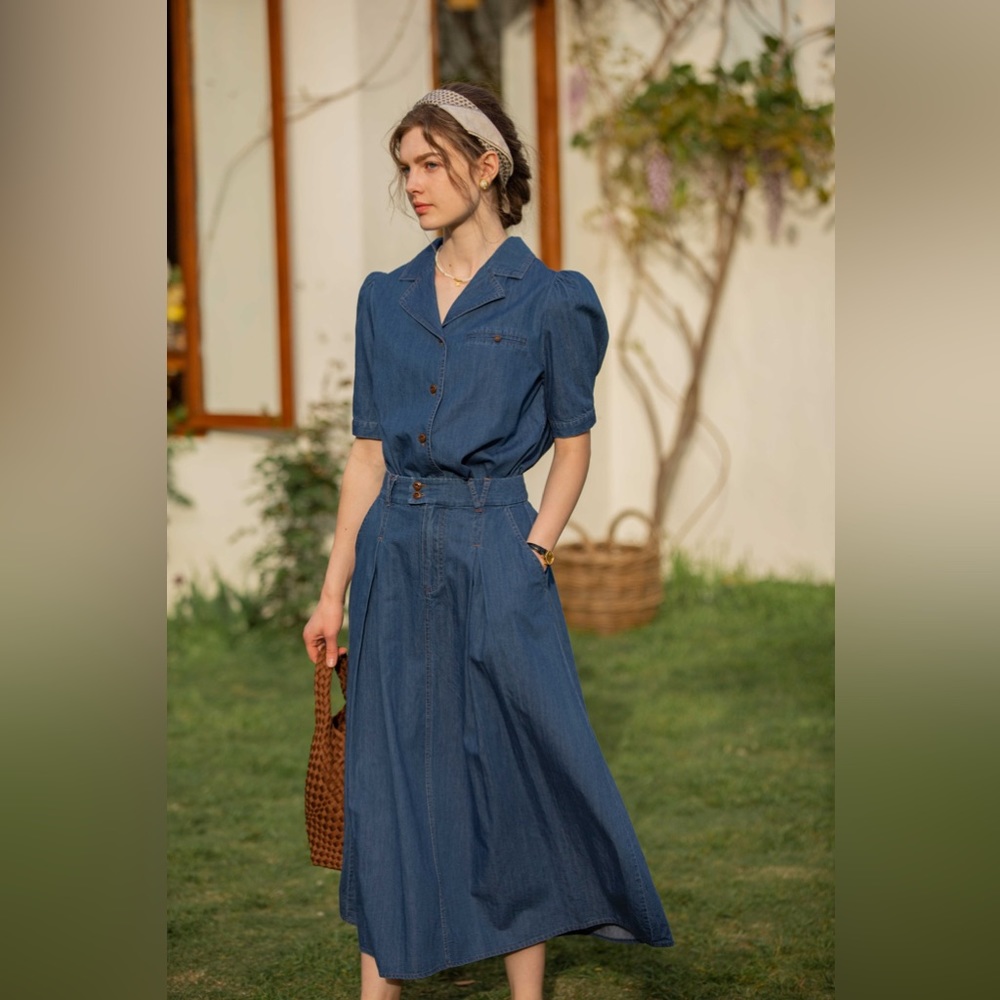 Denim Set Skirt - image 3